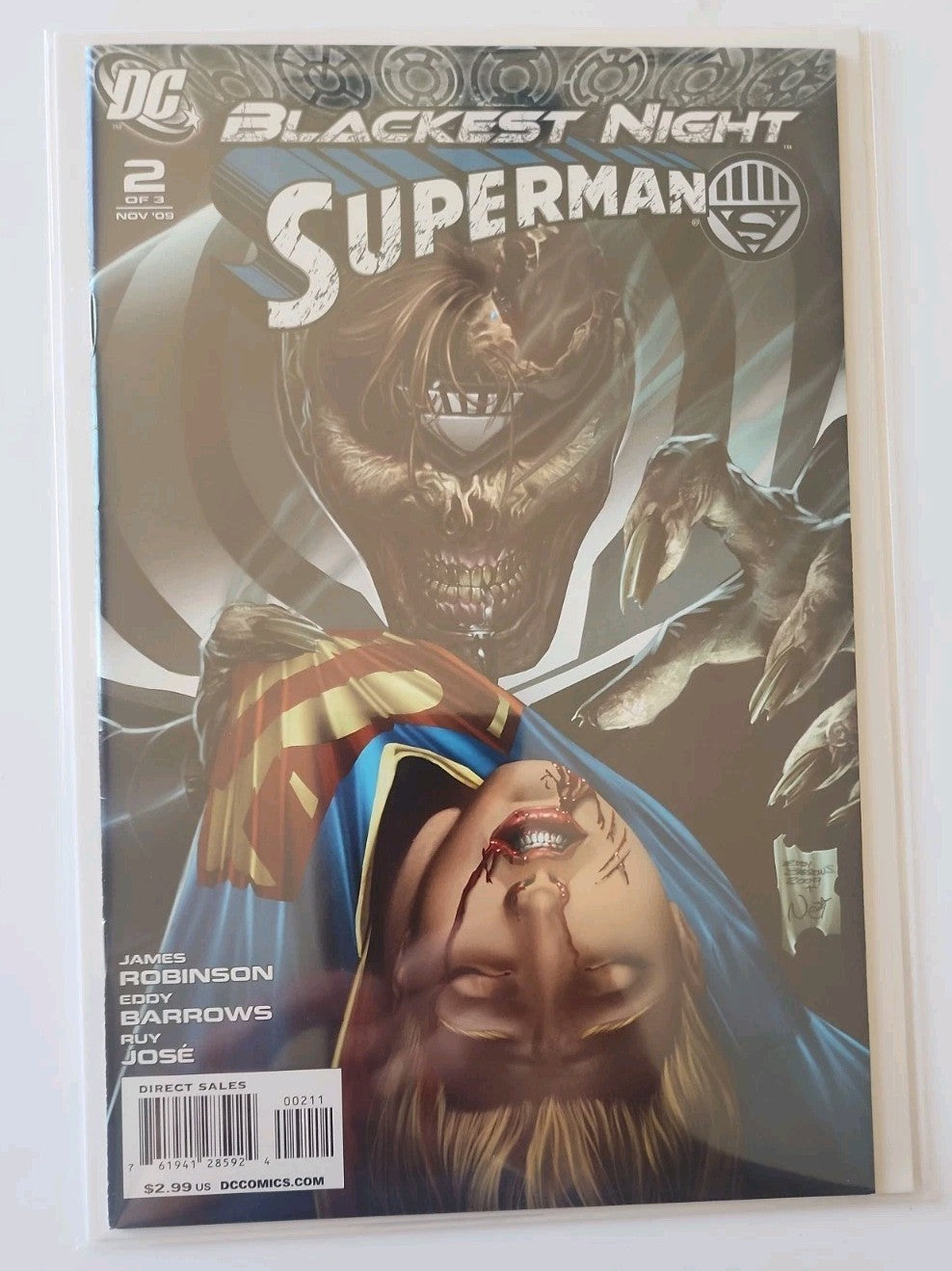 DC: Blackest Night- Superman Vol. 1 (2009) #1-3 Complete Set Rn-1