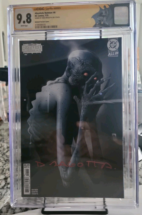 Absolute Batman #8 5th printing variant cover Signed by Nick Dragotta CGC 9.8