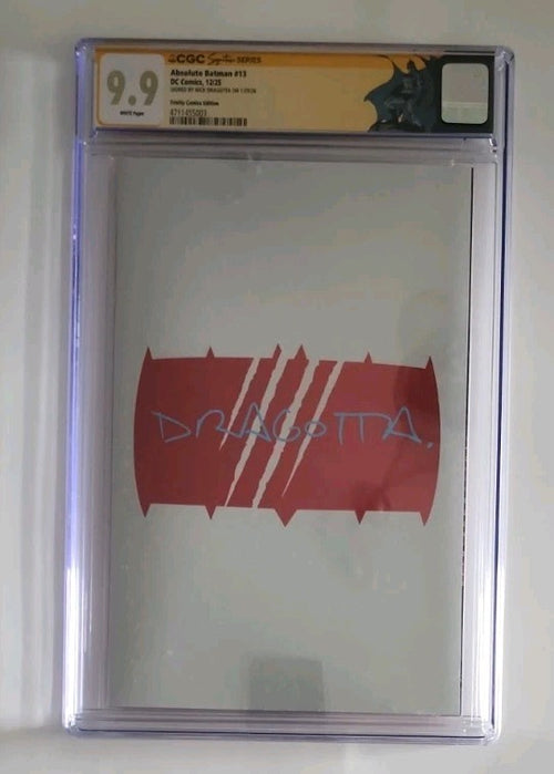 Absolute Batman #13 Trinity Red Foil Glow In The Dark Signed By Dragotta CGC 9.9