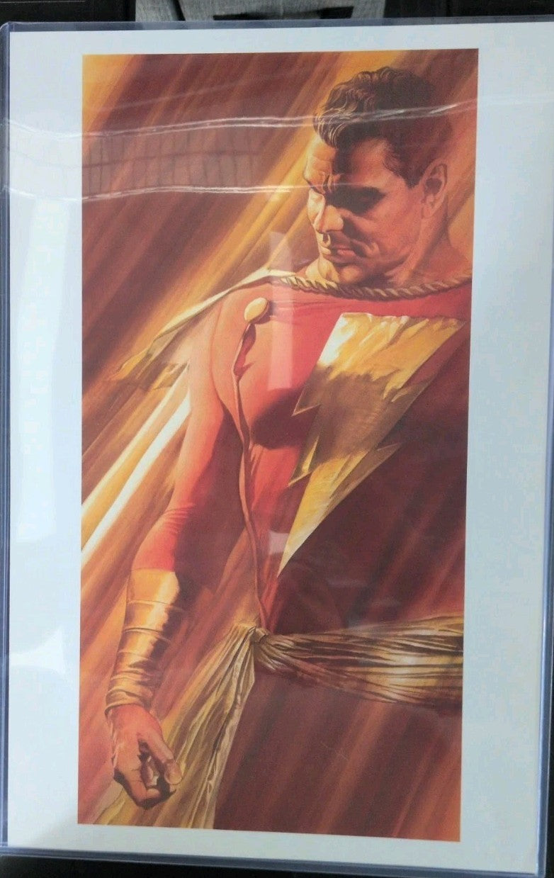 Alex Ross Shazam Shadows 11x17  DC Collector Club Art Print