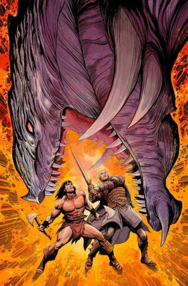 Conan And Dragonero #4 (Of 7) Cover C Patch Zircher Virgin Cardstock Variant