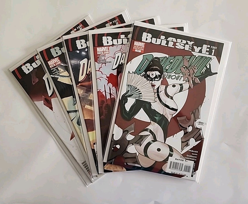DAREDEVIL #111-115 Lady Bullseye 1st Appearance 1-5 VARIANT 2008