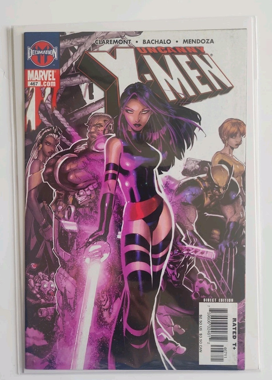 Uncanny X-Men 467 - Iconic Chris Bachalo Psylocke Cover - Key - 2006 Eb-2 
