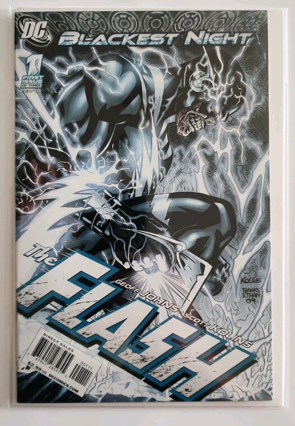 Blackest Night The Flash #1-3 Complete Series Set. DC Comics 2009. Eb-1