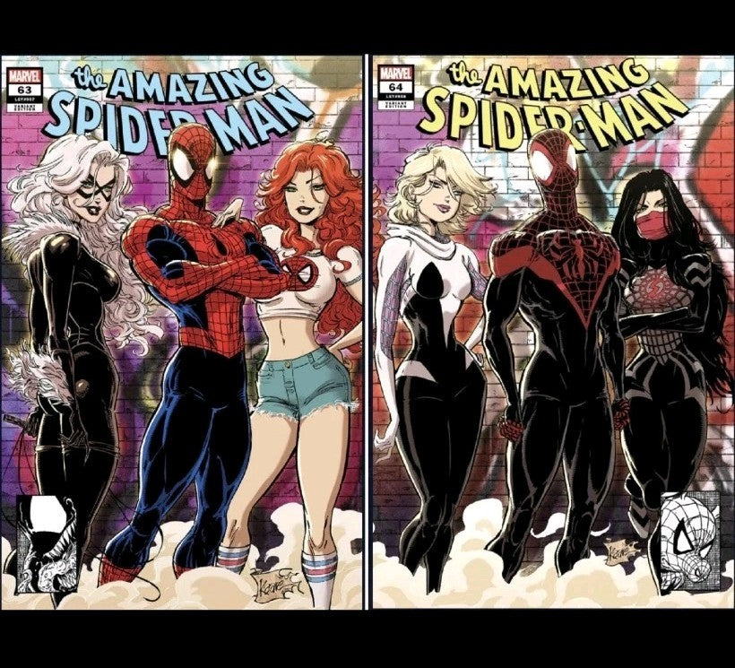 (2 Pack) Amazing Spider-Man 63 & 64 Kaare Andrews Exclusive Connecting Variants