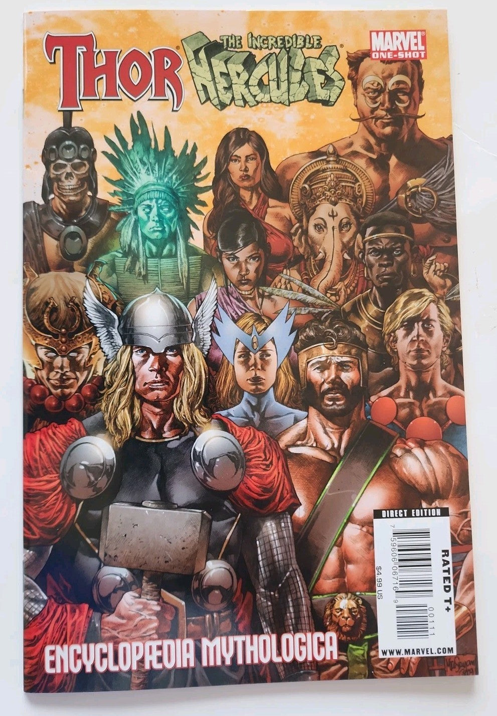 Thor & Hercules: Encyclopedia Mythologica One-Shot Marvel  2009 Low Print  Eb-2