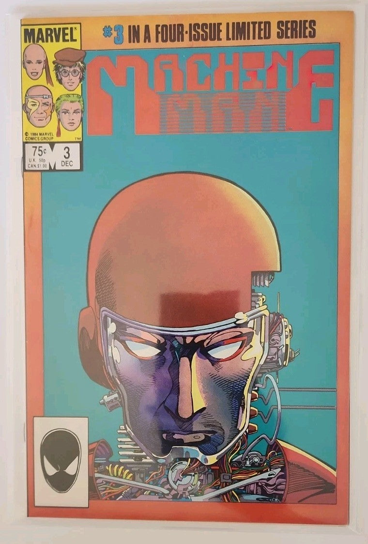 Machine Man # 1-4  1 2 3 4  COMPLETE SET 1984 Barry Windsor Smith Marvel
