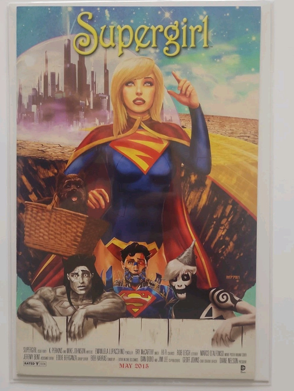 Supergirl #40-2015 Wizard Of Oz Variant Marco D'Alfonso last issue Eb-2