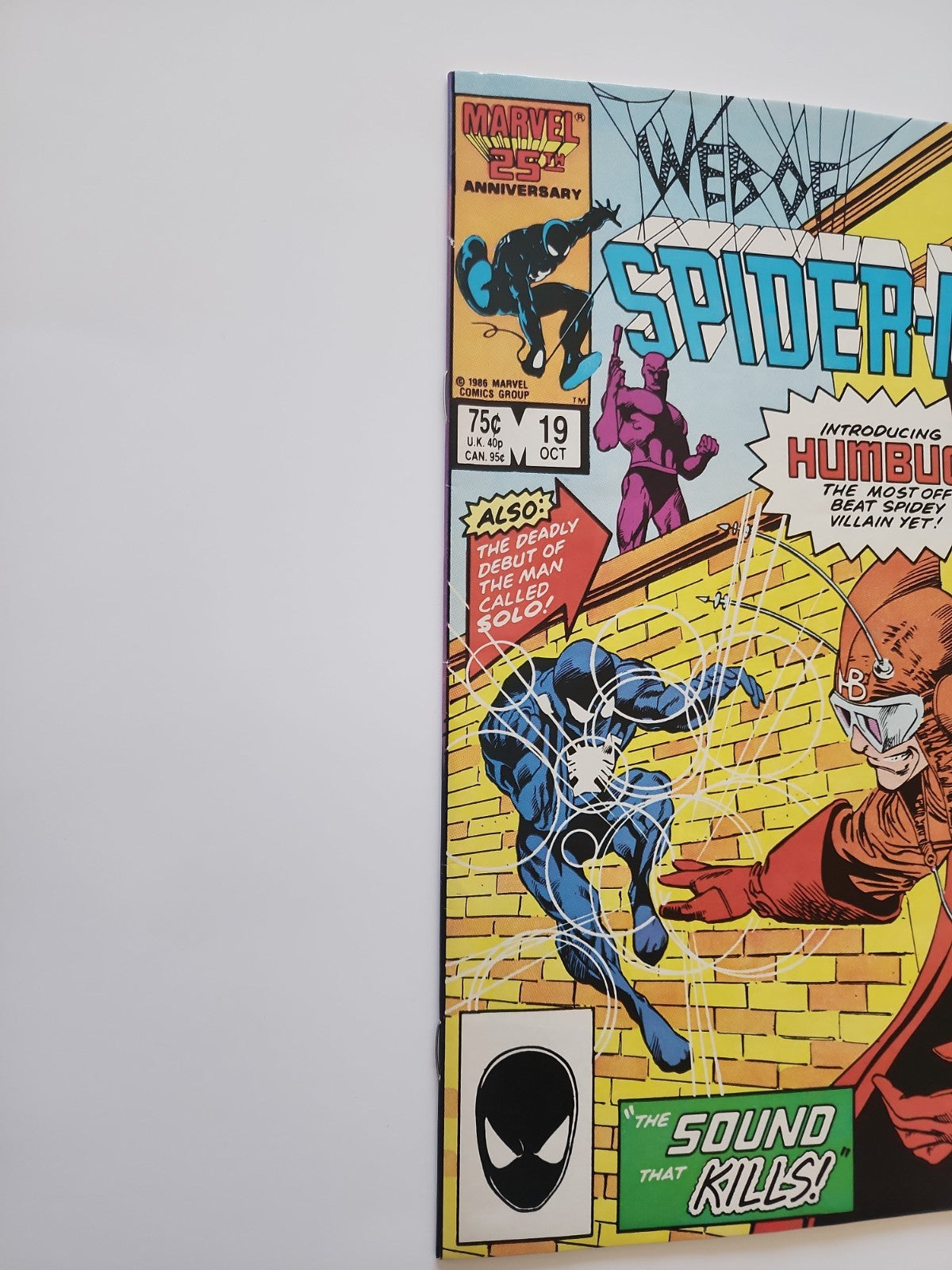 Web of Spider-Man #19 (1986) Marvel – 1st Appearance Humbug – Black Suit Sp-1