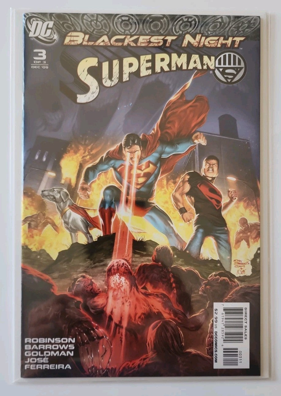 DC: Blackest Night- Superman Vol. 1 (2009) #1-3 Complete Set Rn-1