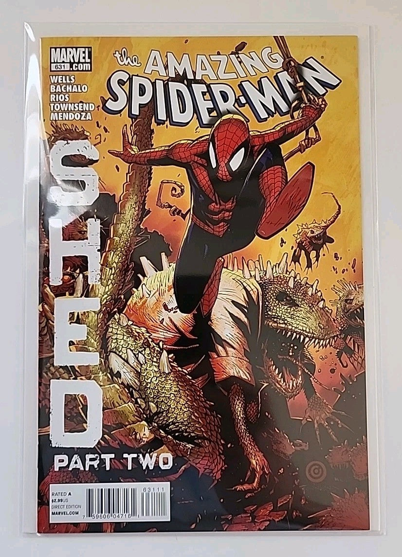 Amazing Spiderman #630-633 Comic Lot Marvel 2010 631 632 Shed  Vs Lizard Eb-1