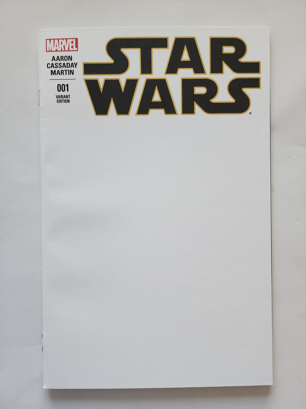 STAR WARS (2015) #1 BLANK SKETCH VARIANT COVER  1ST PRINTING, MARVEL COMICS Eb-2