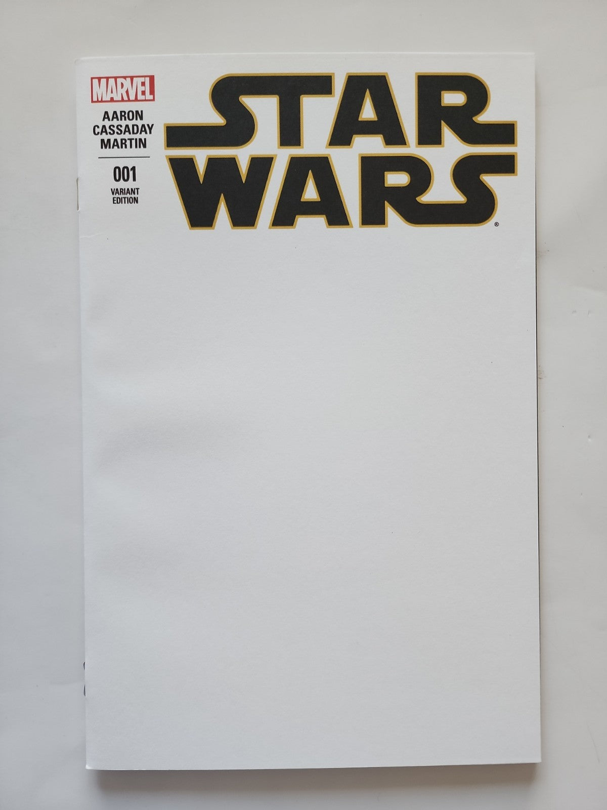STAR WARS (2015) #1 BLANK SKETCH VARIANT COVER  1ST PRINTING, MARVEL COMICS Eb-2