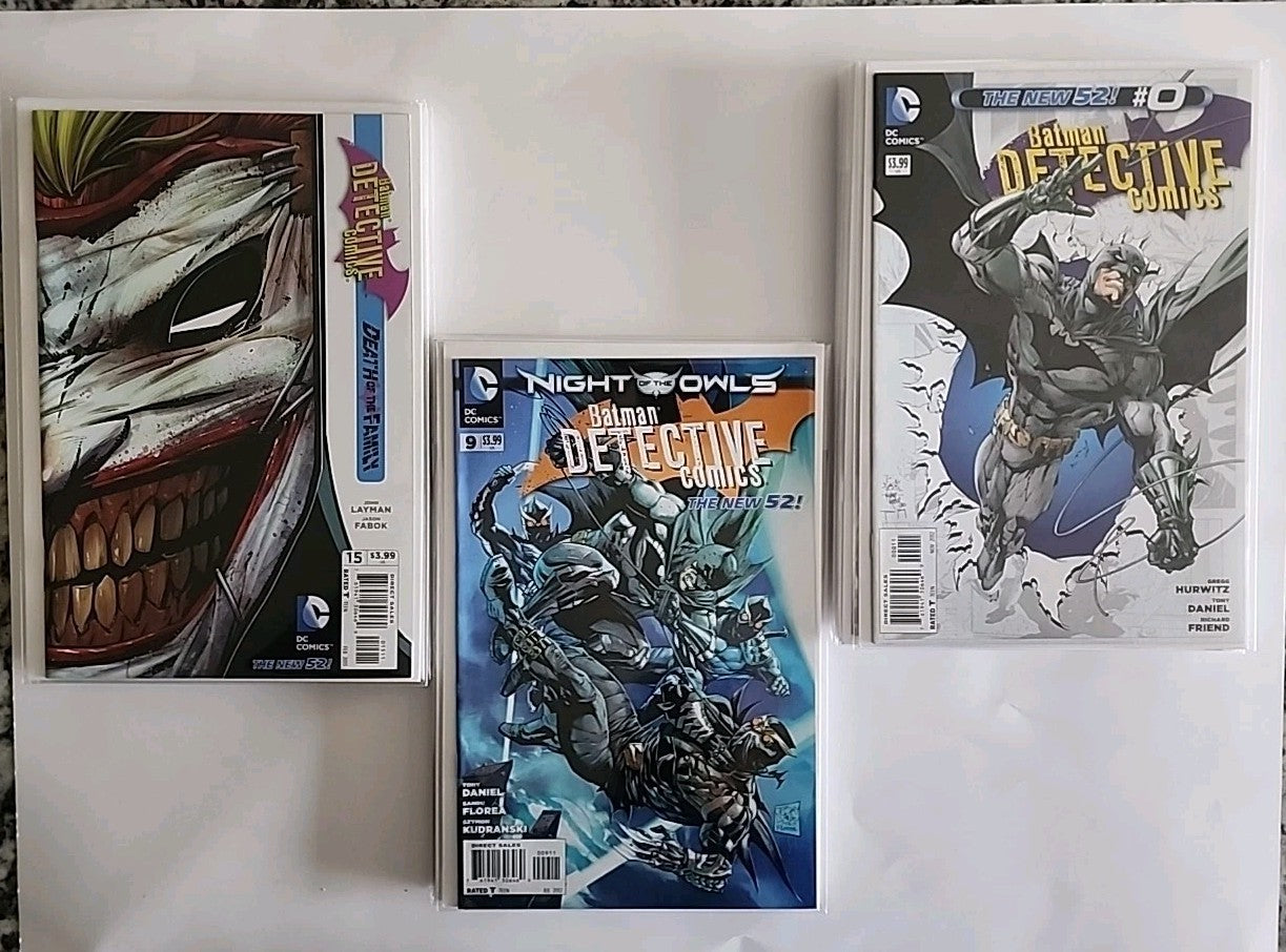 Lot of 23 Batman Detective Comics The New 52 run #0,1-22 all NM 2011! DC 