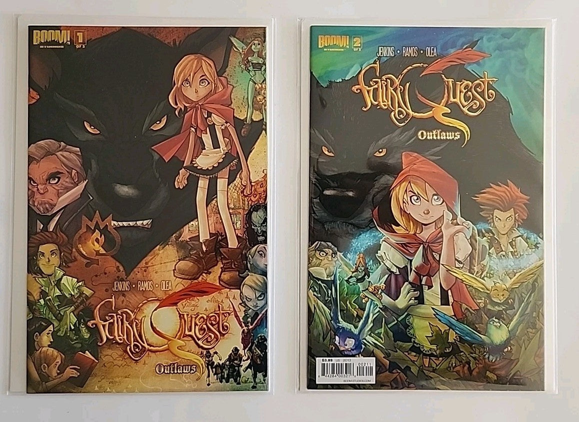 FAIRY QUEST OUTLAWS #1 2 FULL SET BOOM! 2013 / JENKINS RAMOS VF/NM  Eb-1