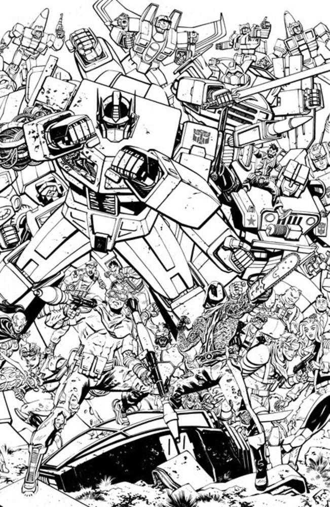 G.I. Joe #23 Cover G Tom Reilly Transformers Black & White Energon Universe 3rd