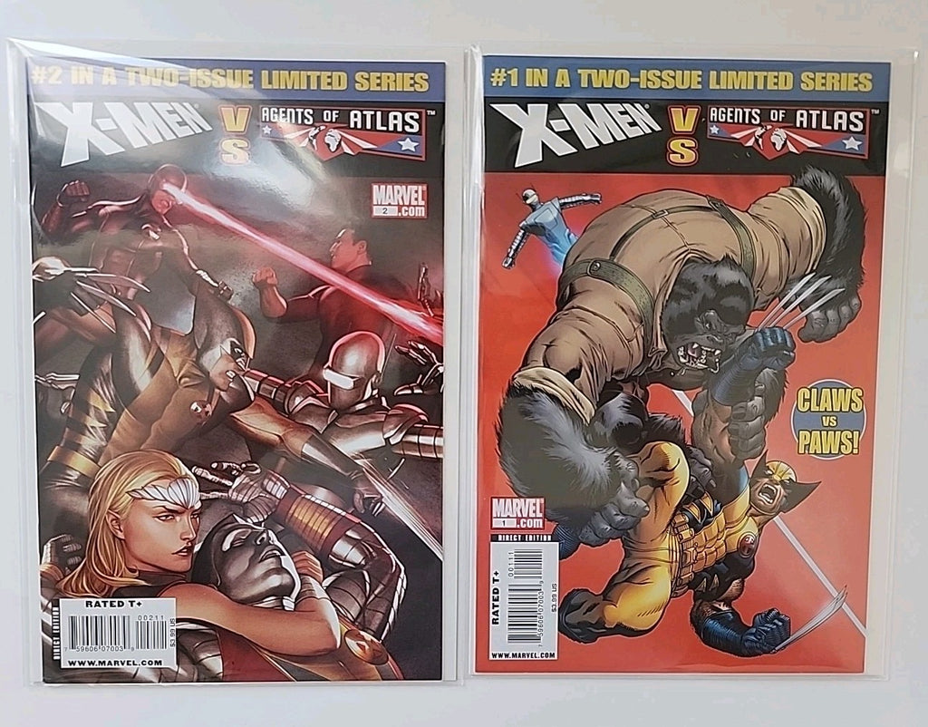 X-Men vs. Agents of Atlas #1-2 Complete Series Set Eb-1