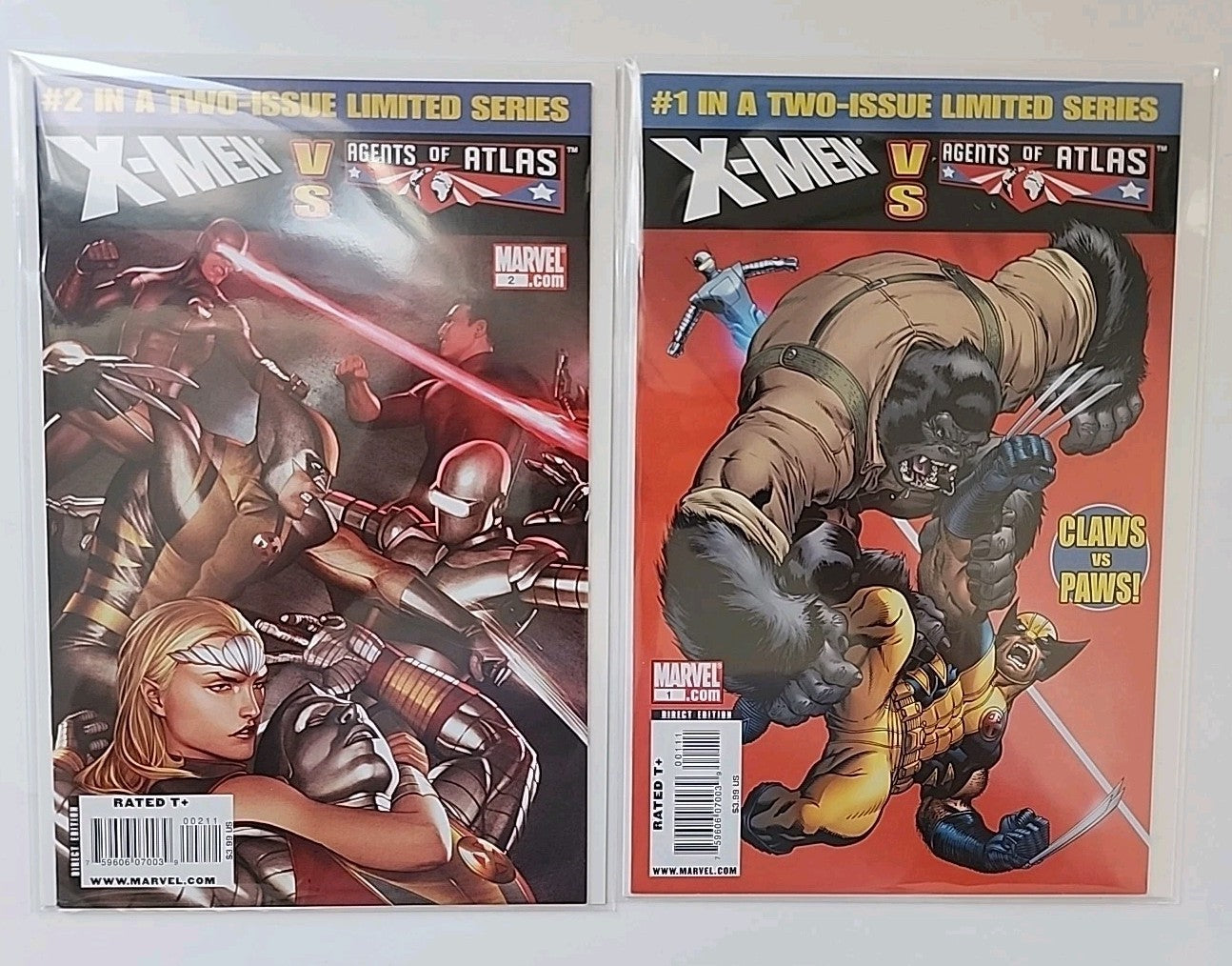 X-Men vs. Agents of Atlas #1-2 Complete Series Set Eb-1