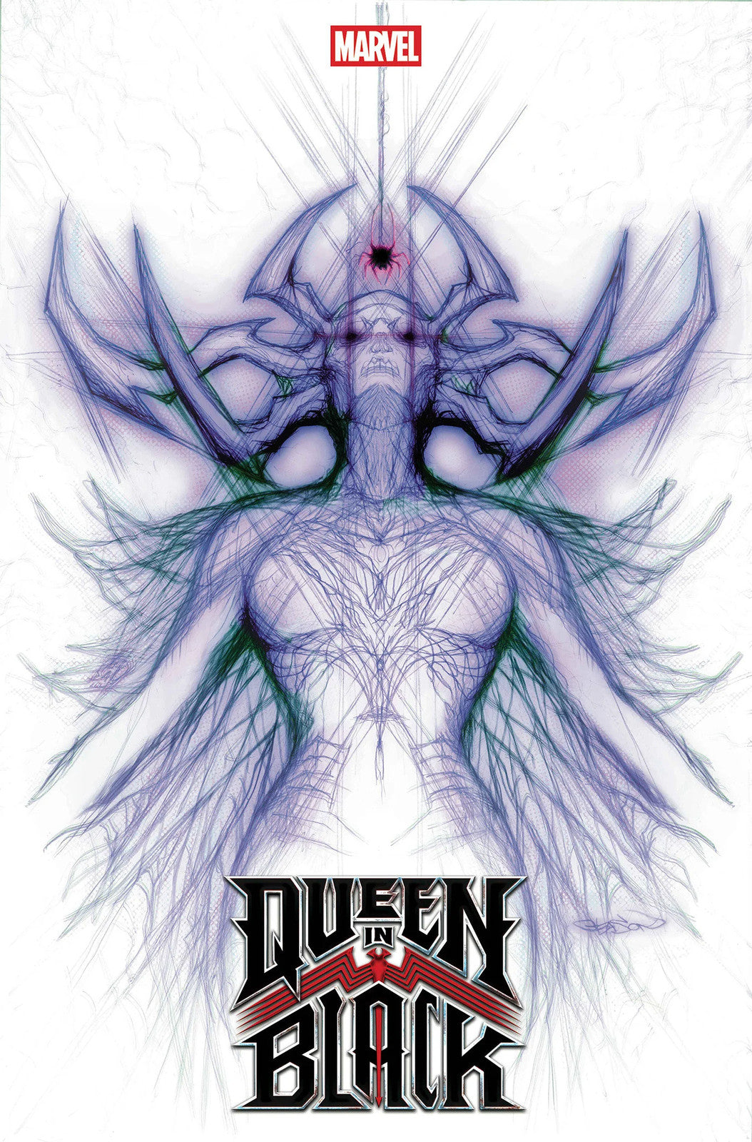 Queen In Black #1 Patrick Gleason Hela White Web Head Variant [Qib]