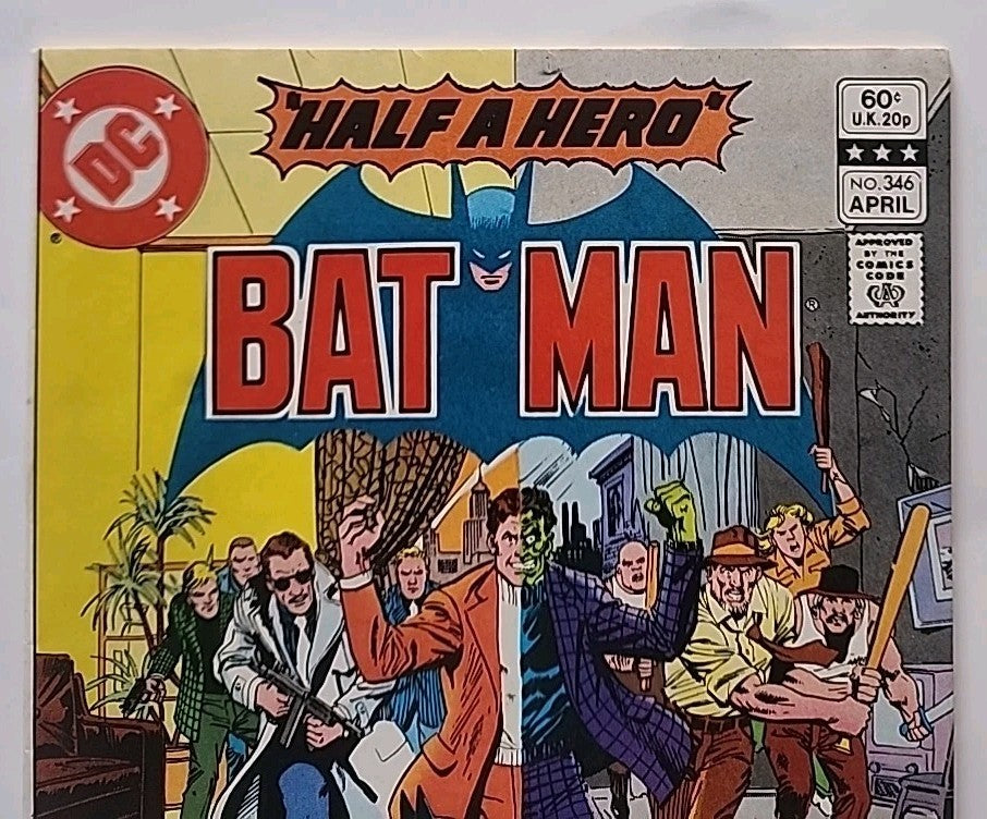 BATMAN  346  NM-/9.2  -  High Grade Two-Face cover with Catwoman backing story!
