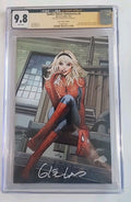 Spider-Gwen: Gwenverse #4 CGC 9.8 Virgin Edition Signed By Greg Land In White 