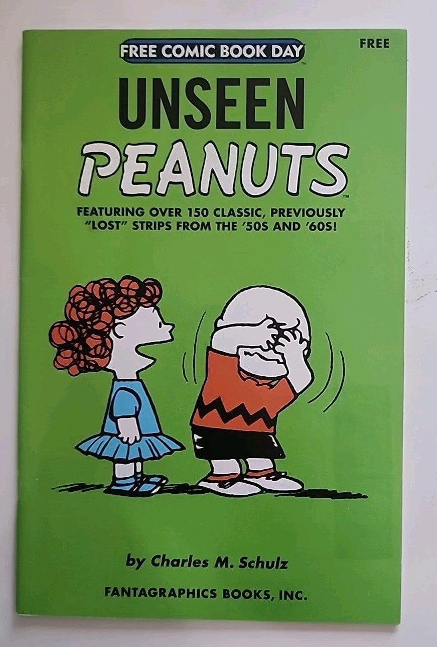UNSEEN PEANUTS Charles Schulz NM- lost strips 50-60s FCBD 2007 Fantagraphics