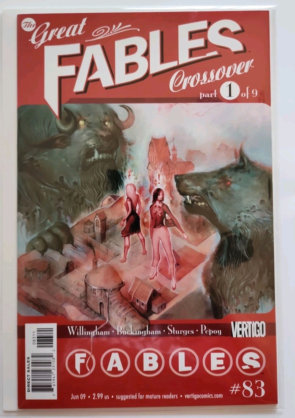 Great Fables Crossover #1-9 VF complete story - Bill Willingham Vertigo set Rn-1