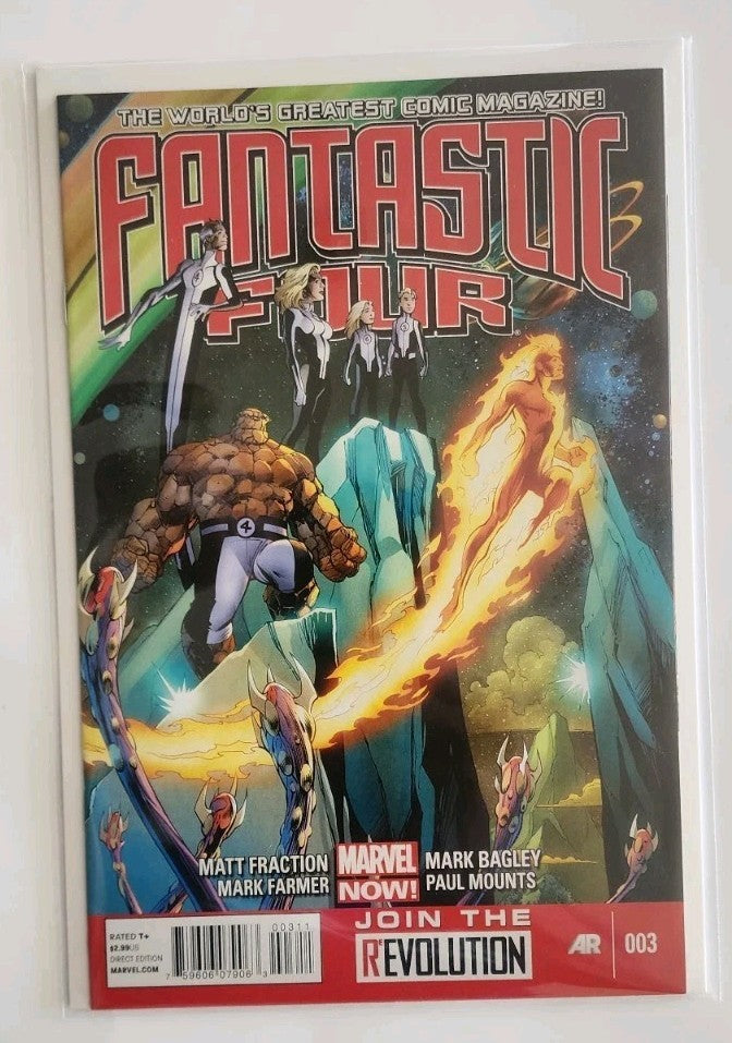 Fantastic Four 2013) #1-3  Marvel Comics Lot Matt Fraction Mark Bagley  Eb-1