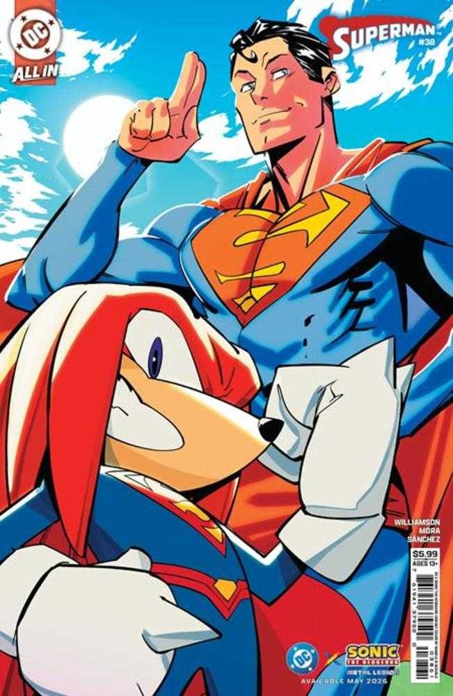Superman #38 Cover F Daniele Di Nicuolo DC X Sonic Card Stock Variant (The