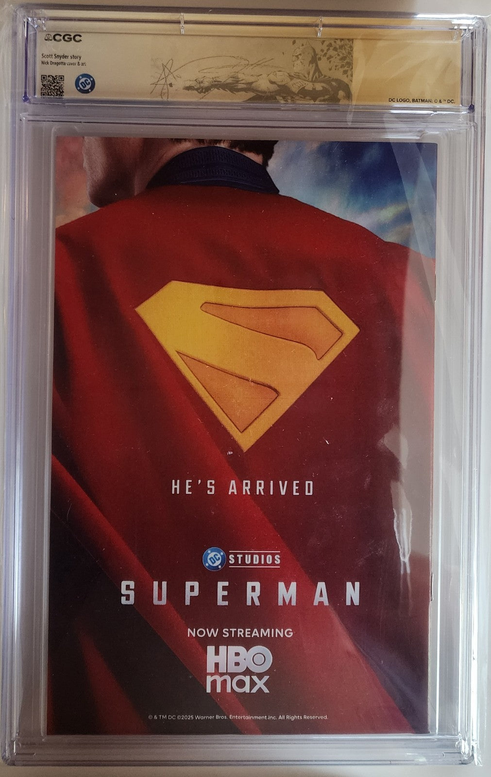 CGC 9.4 Absolute Batman #14 cover "A" 1st Printing Signed By Dragotta