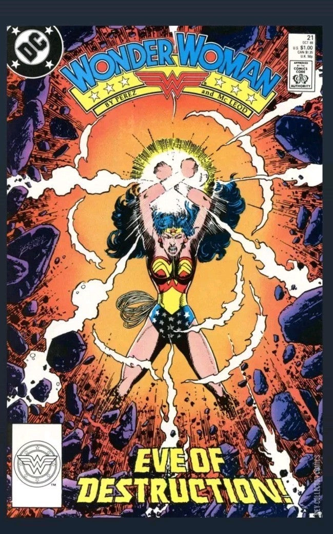 WONDER WOMAN #21 1988 COPPER AGE DC COMIC - GEORGE PEREZ - BAGGED & BOARDED