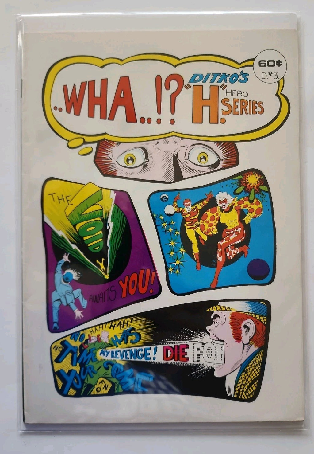 Wha ...!? 3 Steve Ditko Rarity ...WHA... #3 H Hero Series 1975 Hershenson Eb-2