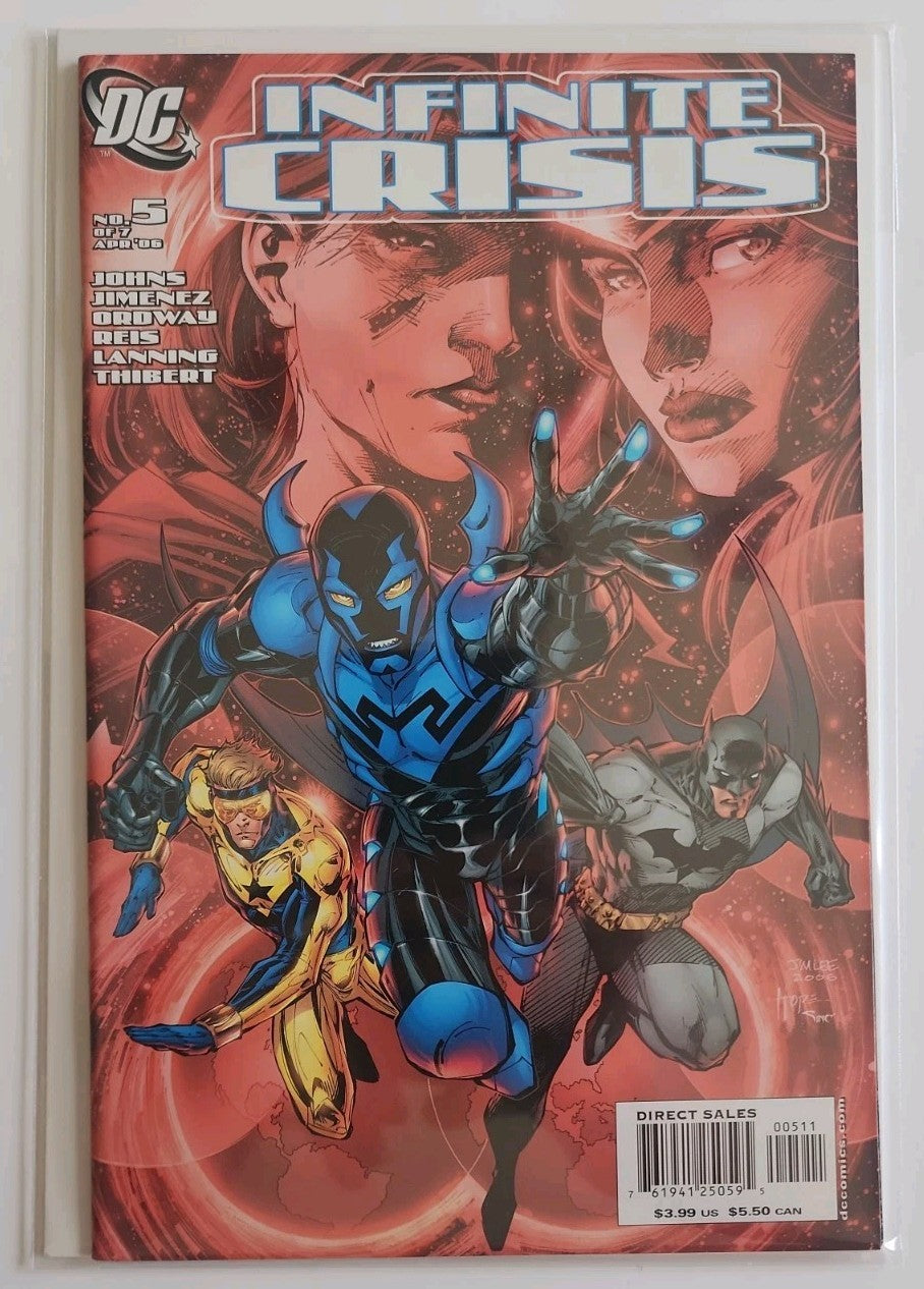 INFINTI CRISIS #5 (2006): KEY- 1st Blue Beetle: Jim Lee: NM Eb-2
