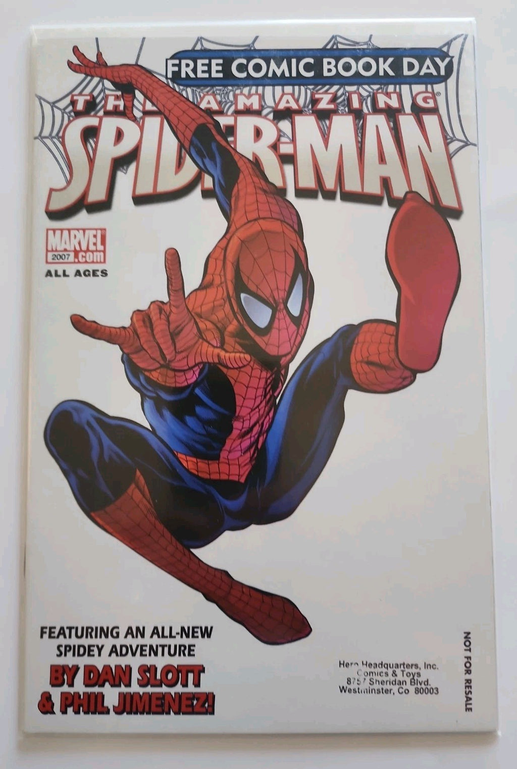 Amazing Spider-Man #1 Free Comic Book Day 2007 FCBD VF+ Comic Store Stamp  Eb-2
