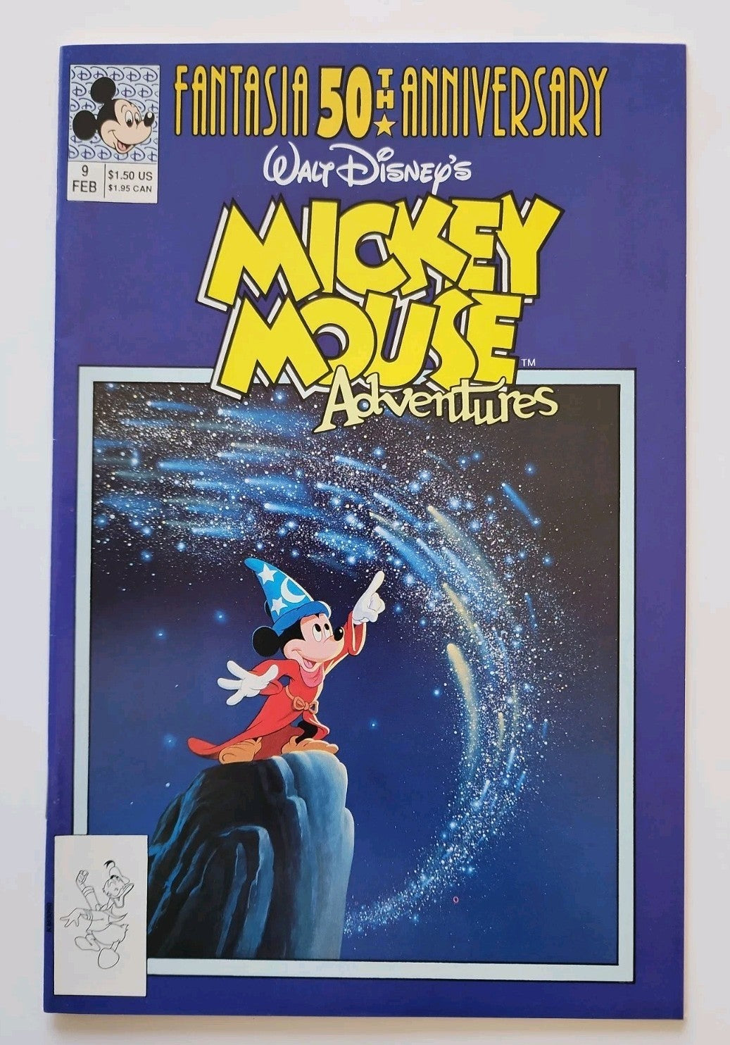  Disney's Vacation in Disneyland #1; 10th Ann Gold Key Mickeys Fantasia 50th Eb1