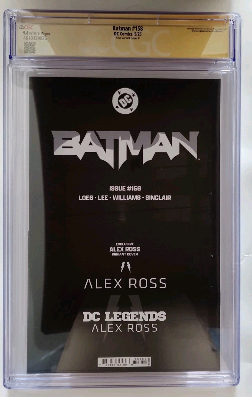 BATMAN 158 SIGNED ALEX ROSS BATGIRL EXCLUSIVE VARIANT 2025 CGC 9.8