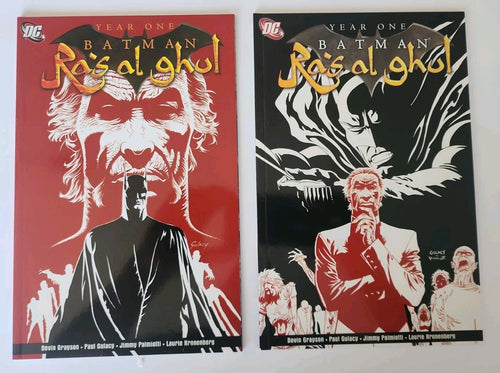 *YEAR ONE BATMAN: RA'S AL GHUL* Books 1+2 Complete set. 2005 DC COMICS Rn-1