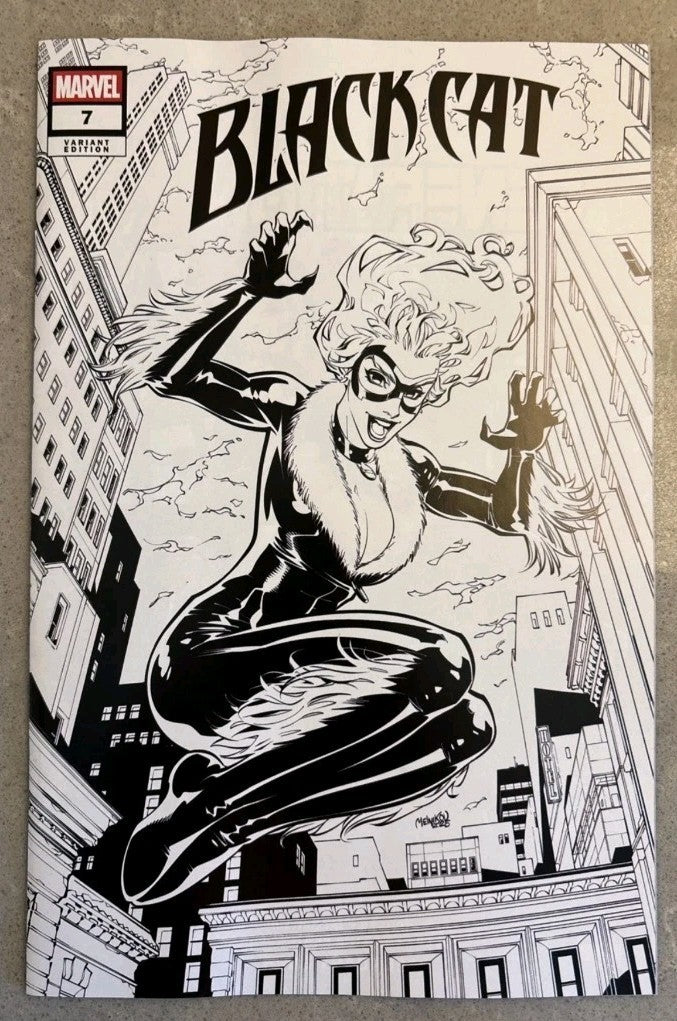BLACK CAT #7 Black & White ComicsPro 2026 Melnikov Variant Rare NM Marvel Comics