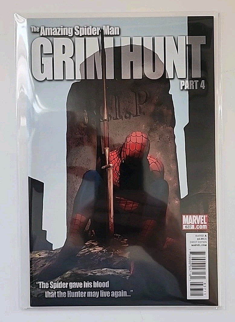 Amazing Spider-Man #634 #635 #636 #637 Mike Fyles Variants Grim Hunt NM Eb-1