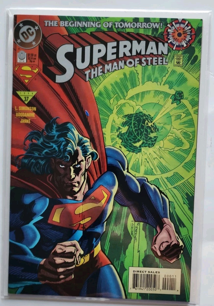 Superman The Man of Steel #0 1994 DC Comics High Grade Comic Book Eb-2 