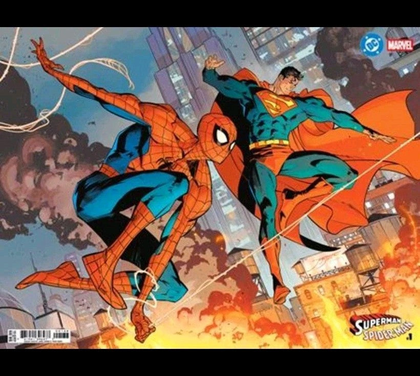 DC Marvel Superman Spider-Man #1 (One Shot) Cover X Jorge Jimenez Wraparound