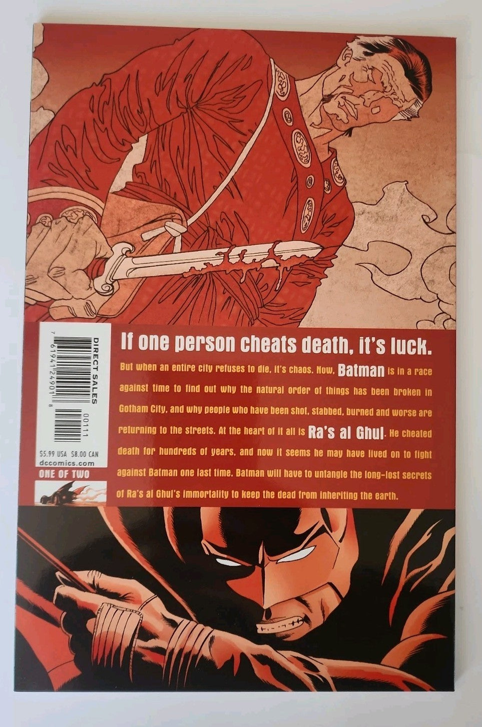 *YEAR ONE BATMAN: RA'S AL GHUL* Books 1+2 Complete set. 2005 DC COMICS Rn-1