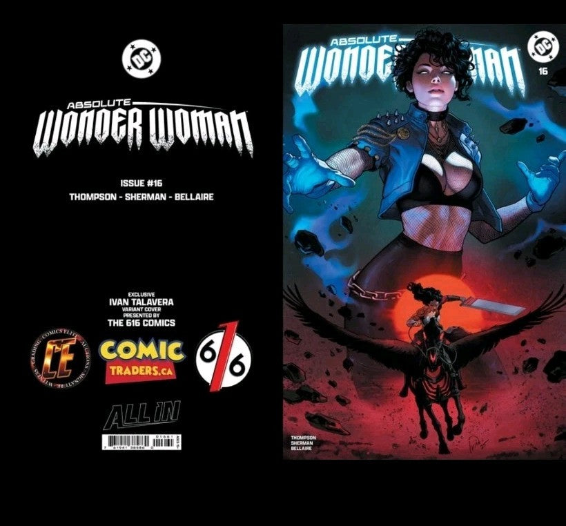 ABSOLUTE WONDER WOMAN #16 NM IVAN TALAVERA 616 TRADE DRESS VARIANT LTD 3000