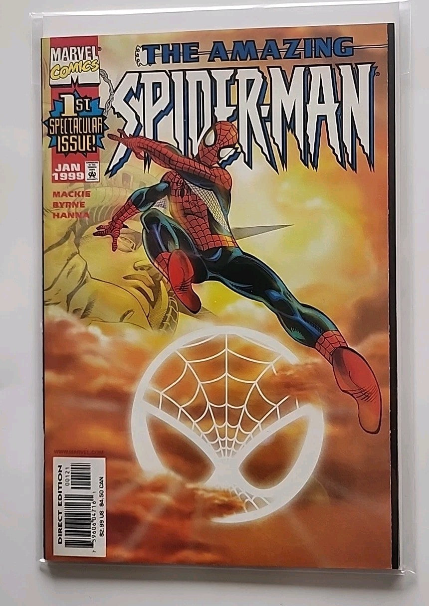 Amazing Spider-Man #1 Byrne Sunburst Variant Marvel Comics 1999 