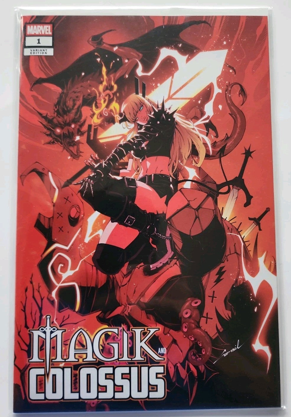 Magik and Colossus #1 Godtail Virgin Variant C And Trade Dress Eb-1