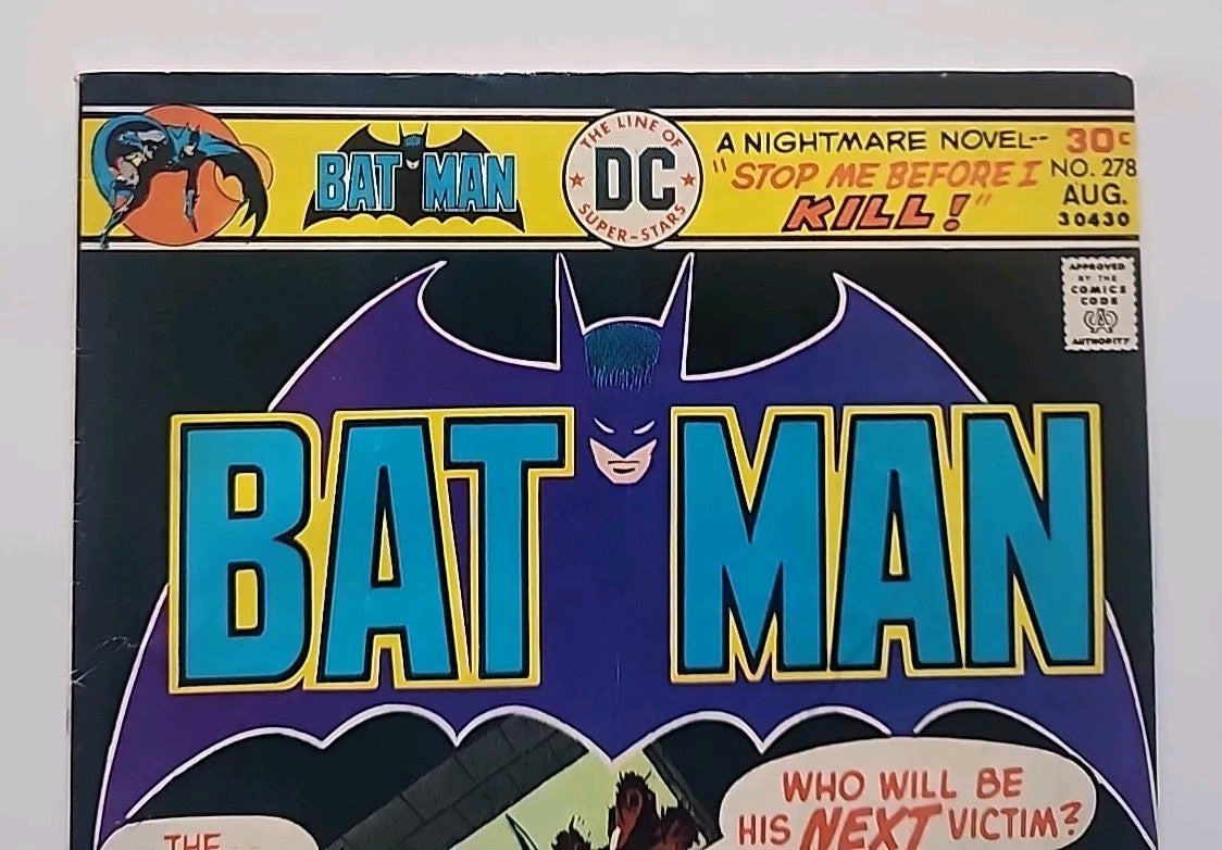Batman #278 (1976) DC Comics Bronze Age Batman Comic Book