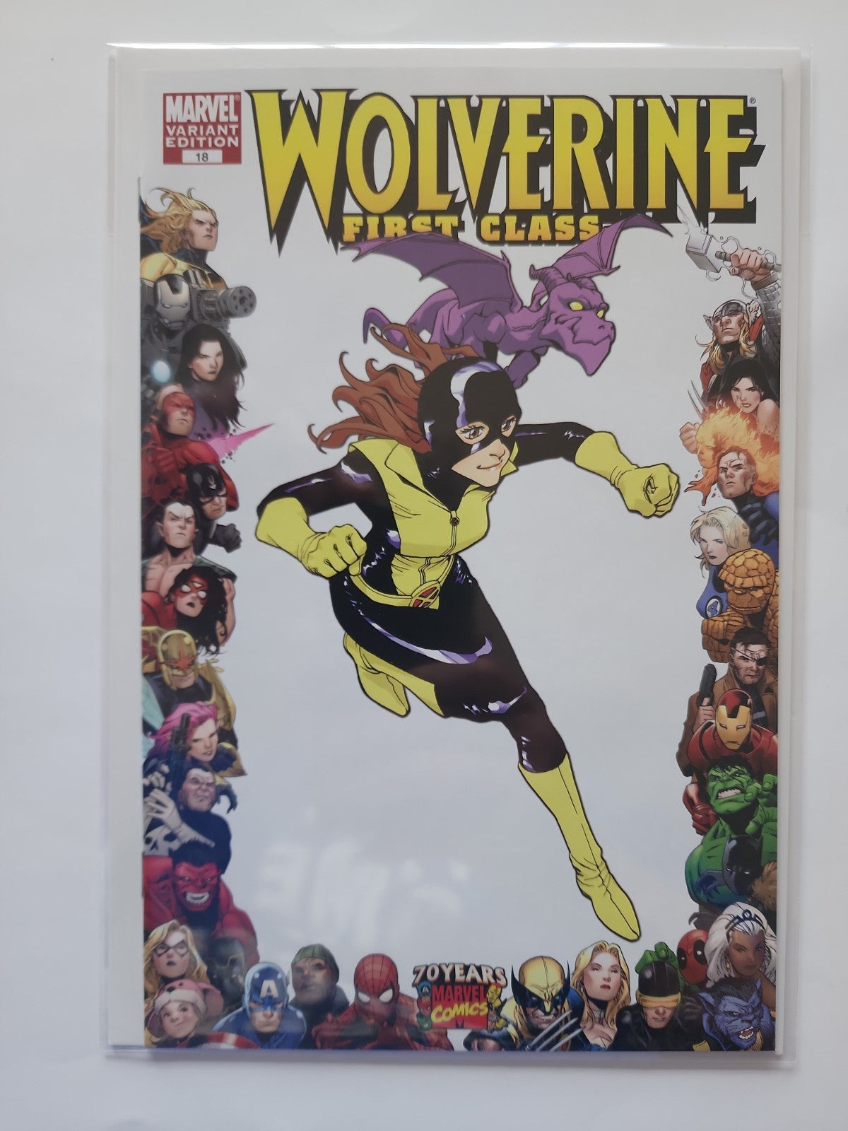 WOLVERINE FIRST CLASS #18 (2008) 70th Anniversary Frame Takeshi Miyazawa Eb-2