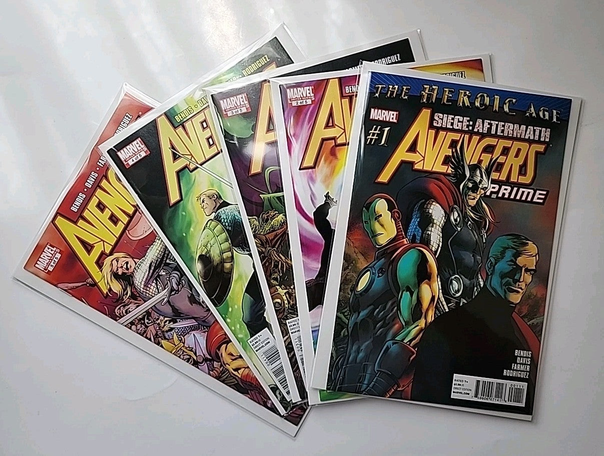 Avengers Prime #1-5 (2010) 9.4 NM Marvel Complete Set High Grade Comic Book EB-1