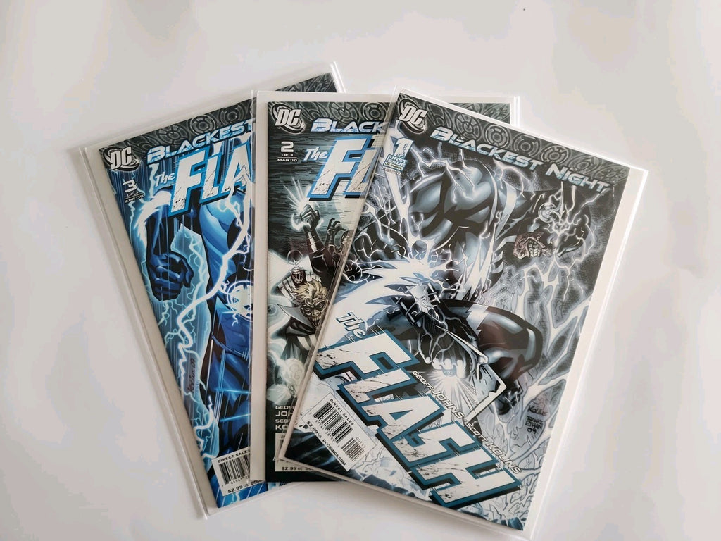 Blackest Night The Flash #1-3 Complete Series Set. DC Comics 2009. Eb-1