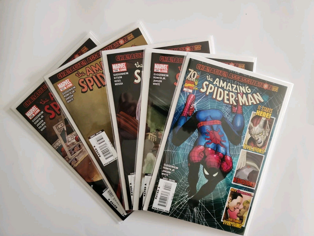 AMAZING SPIDER-MAN #584-588 COMPLETE HIGH GRADE SET SPIDEY VS MENACE Eb-1